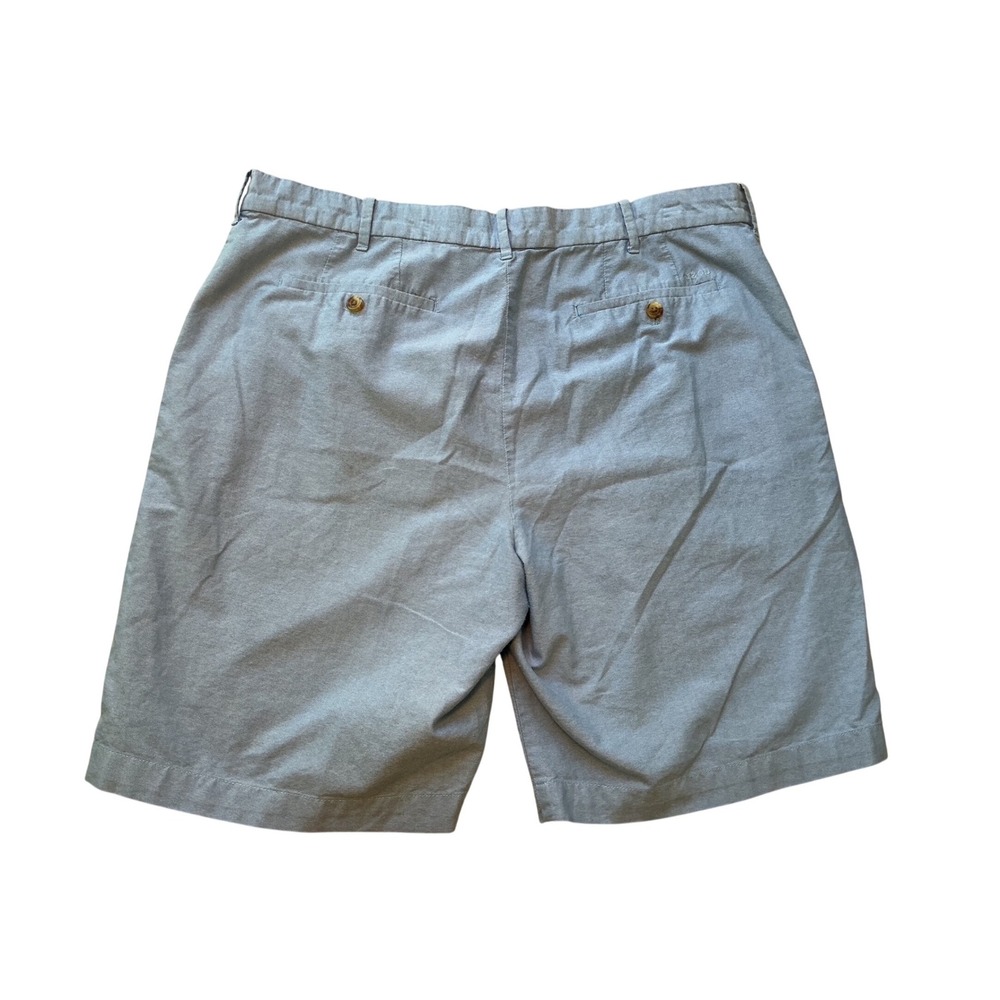 Izod Mens Light Blue Flat Front Cotton Shorts Size 40 Summer Casual Classic - Picture 3 of 8